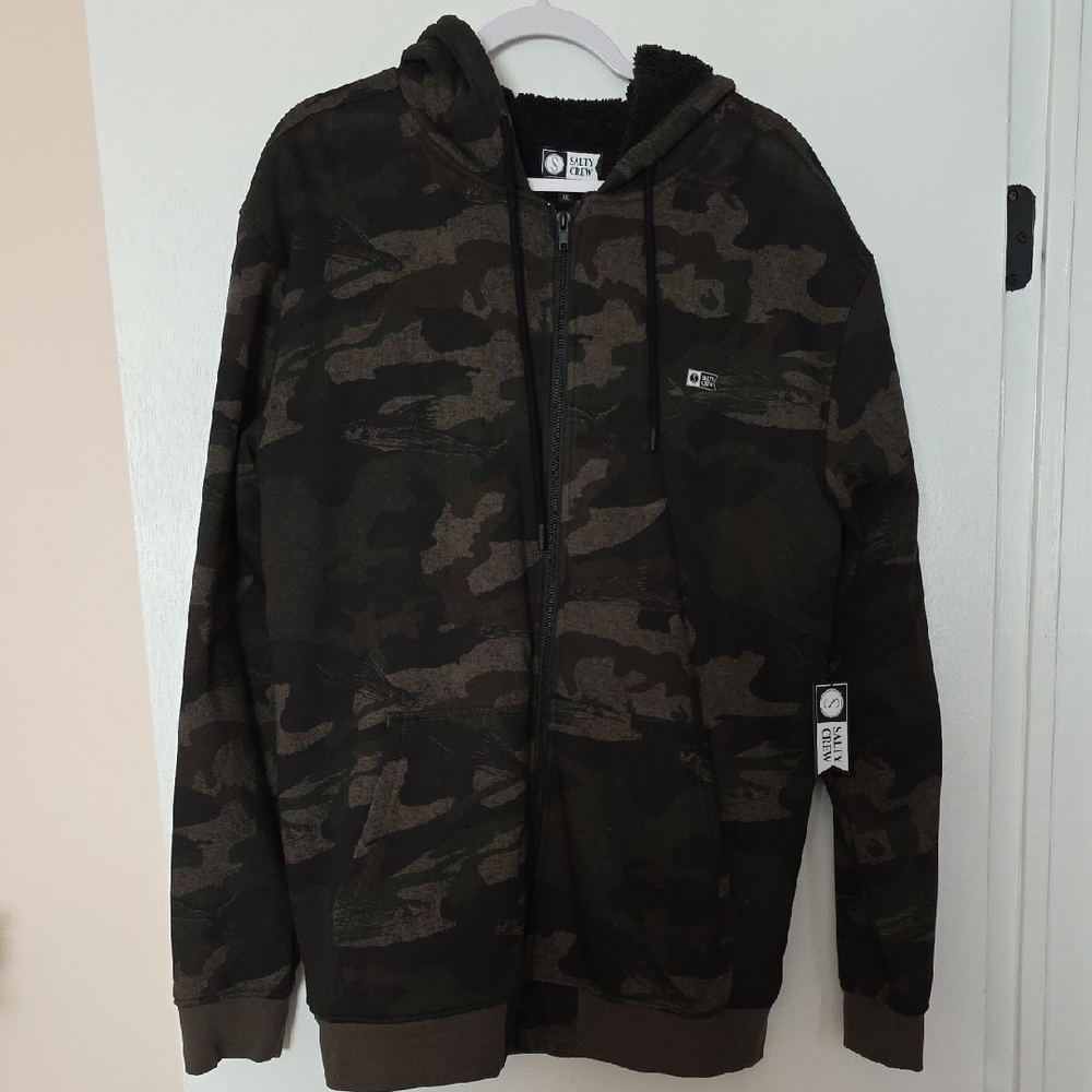 Salty Crew Camouflage Jacket NWT